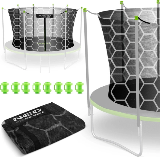 Neo-Sport iekšējais aizsargtīkls trampolīnam 465 cm (15 ft) 8 statņiem