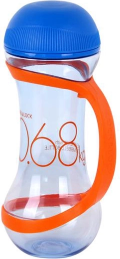 Dumbbell-Shaped Sports Bottle 560 ml Blue