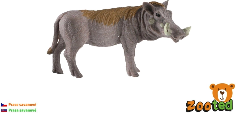Plastic Warthog Model 9 cm