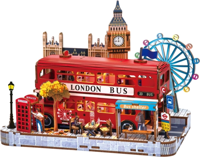2Kids Toys 3D Wooden Puzzle Miniature London Scene
