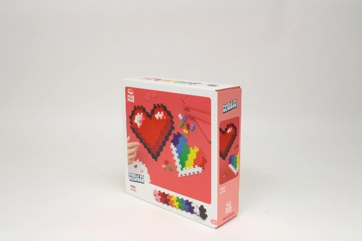 Plus-Plus puzzle by numbers - heart 250 pcs