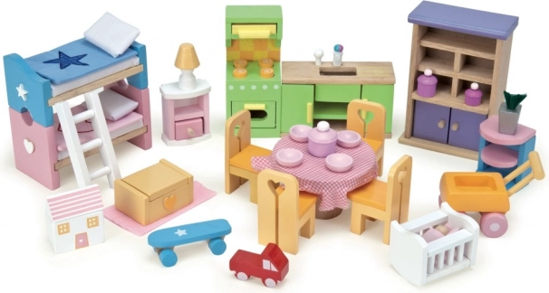 Le Toy Van sākuma mēbeļu komplekts leļļu mājiņai