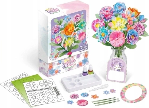 Creative Flower-Making Set with Flowers to Color