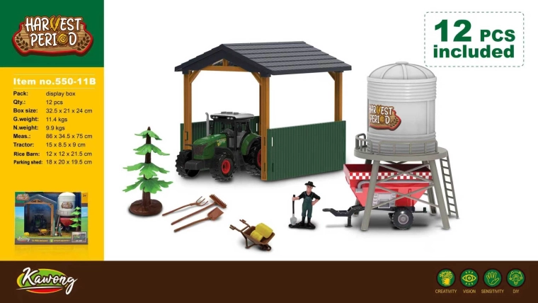 Farm Set with Tractor