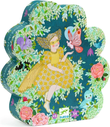 Djeco puzle kastītē “Floras fejas koks” – 54 detaļas