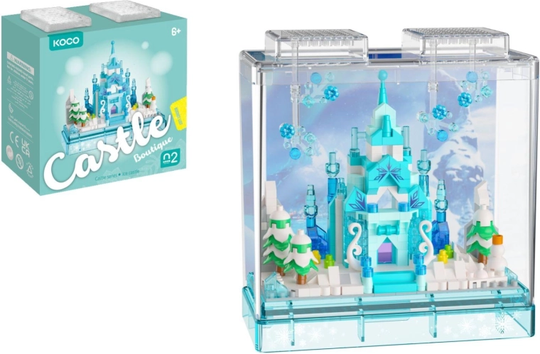 KOCO Mini Winter Castle Building Set, 381 Pieces