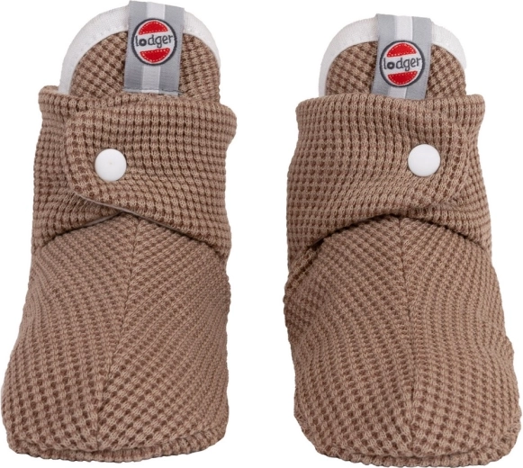 Lodger kokvilnas čībiņas Slipper Ciumbelle beige 6–12 mēneši