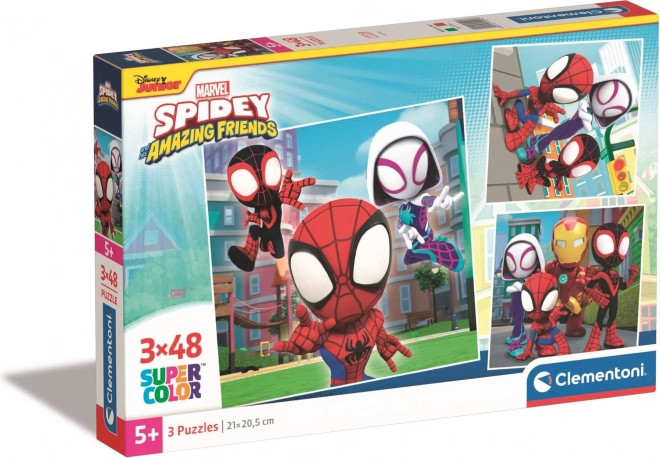 Puzle CLEMENTONI Marvel Spidey un viņa brīnišķīgie draugi 3×48 gab.