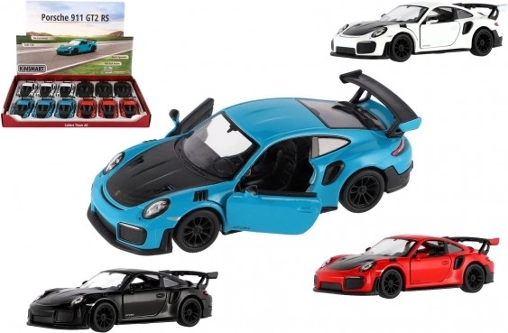 Porsche 911 GT2 RS automašīnas modelis, metāla/plastmasas, 13 cm ar atvilkšanas mehānismu