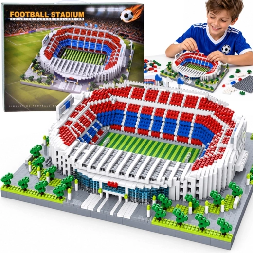 Futbola stadiona konstruktors ar 2748 detaļām