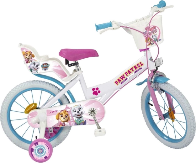 Bērnu velosipēds Toimsa PAW Patrol 16" balti‑rozā