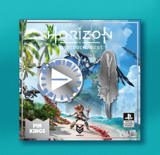 Nozīmītes Horizon Forbidden West – 2 metāla nozīmīšu komplekts