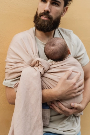 BOBA Ring Wrap gredzenslings (ring sling) šalle – Peonija
