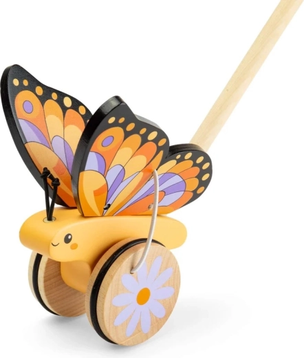 Bigjigs Toys koka stumjamā rotaļlieta taurenītis