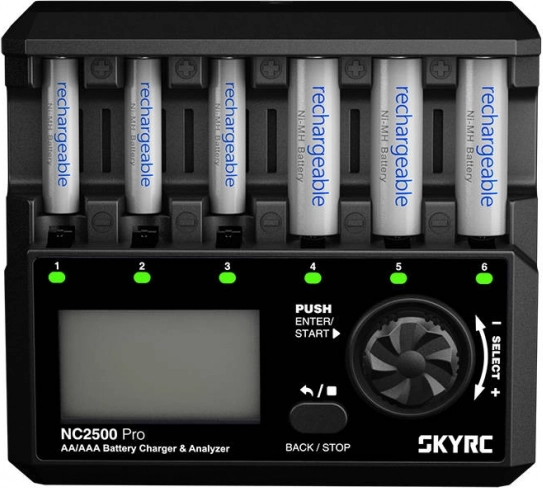 SkyRC Intelligent AA/AAA Charger with Refresh and USB QC 3.0