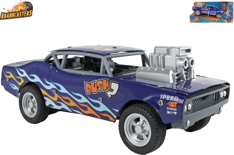 Roadblasters zilā metāla muskuļauto ar inerces (pull-back) piedziņu 20 cm