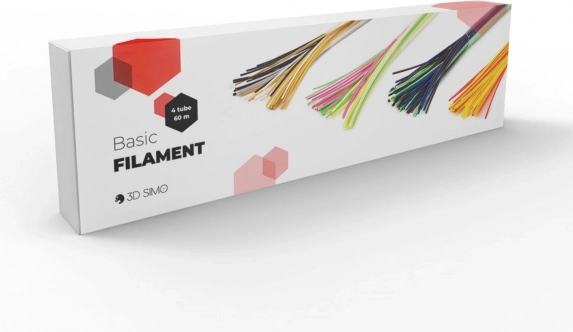 PCL filament 60 m – assorted colors set (4 tubes) for 3D pen