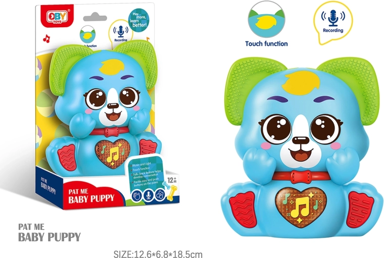 Runājošs plīša suns ar efektiem 12 cm