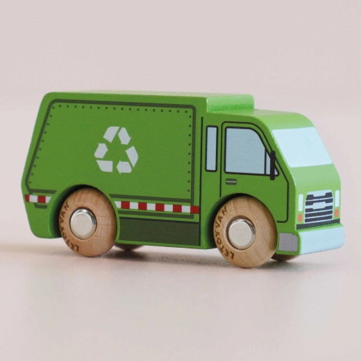 Le Toy Van koka atkritumu pārstrādes auto Rudy