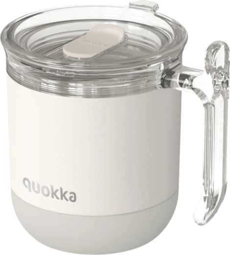 Nerūsējošā tērauda termokrūze Quokka Wave Ivory pelēka 260 ml