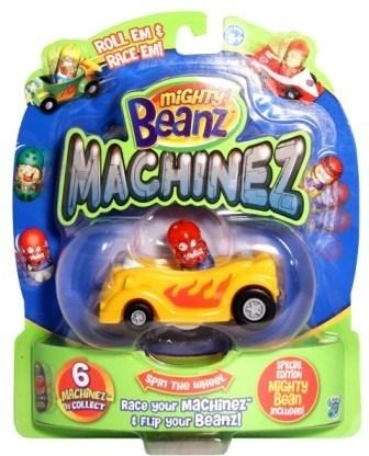 Mighty Beanz Machinez sacīkšu auto ar kolekcionējamo pupiņu