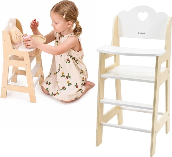 Viga PolarB wooden high chair for dolls