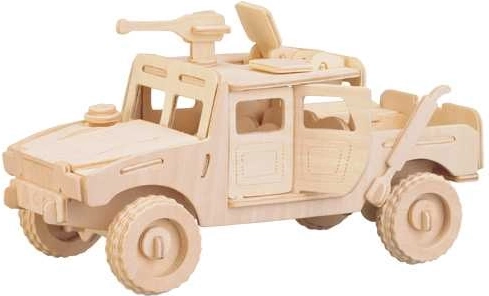 Woodcraft koka 3D puzle kaujas transportlīdzeklis