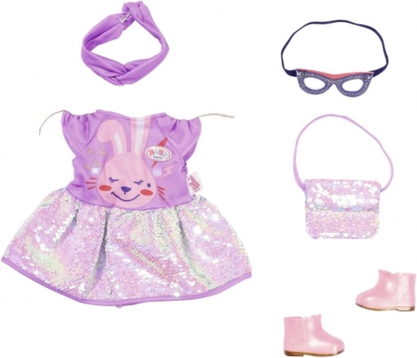 Baby Born kleita 43 cm lellītei - Dzimšanas dienas svinību komplekts