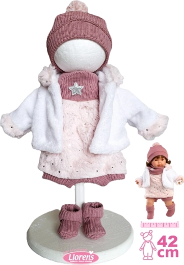 Llorens apģērbu komplekts lellei 42 cm – 6 daļu ziemas komplekts
