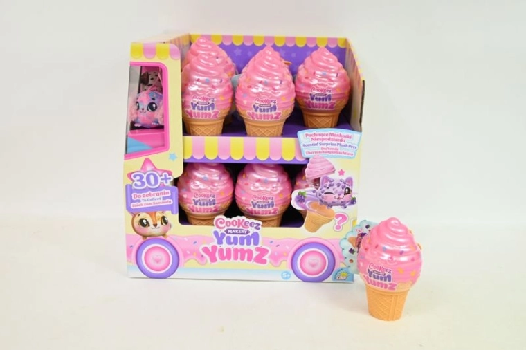 Cookeez Makery Yum Yumz scented plush toy in a cone