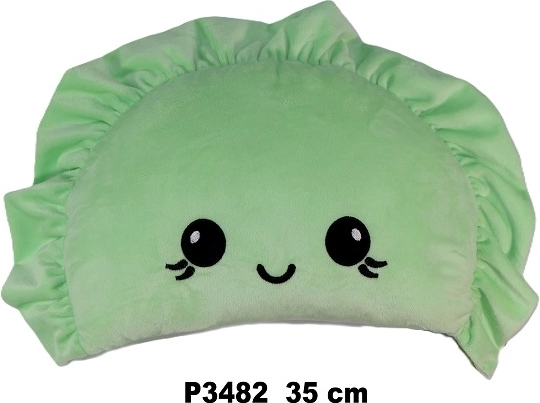 Pieróg perforated kitchen scoop/spatula for pierogi, dumplings and pasta 35 cm green