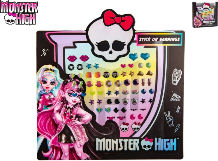 Uzlīmējamie auskari MONSTER HIGH – komplekts 24 gabali bērniem