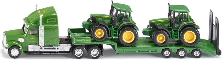 Truck with Trailer and Two Tractors