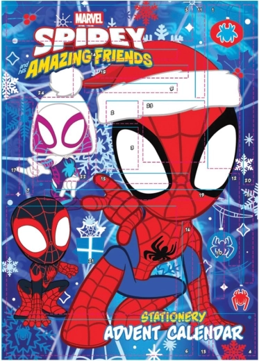 Spidey and His Amazing Friends stationery advent calendar