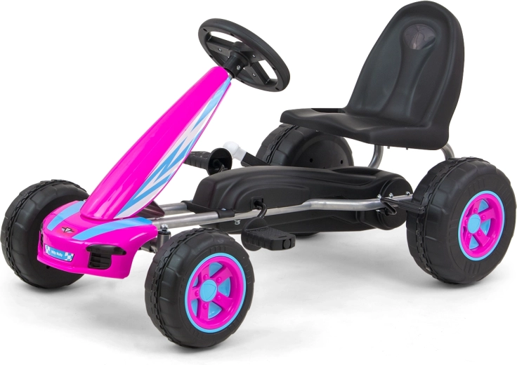 Bērnu pedāļu gokarts MILLY MALLY Viper rozā