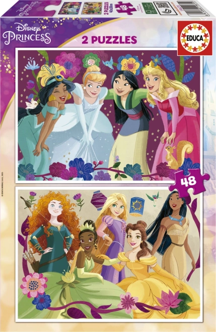 Puzzle Disney Princesses 2x48 pieces