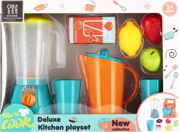 Children's kitchen set with blender