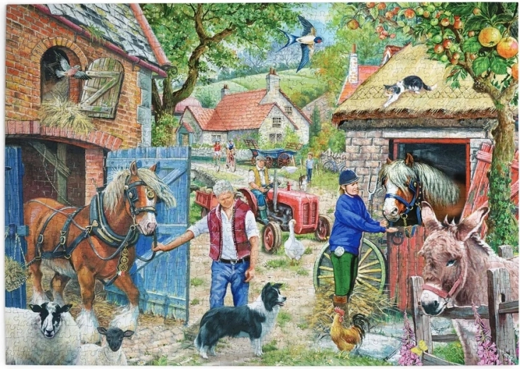 House of Puzzles Life on the Farm – 1000-piece jigsaw puzzle