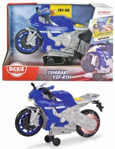 Rotaļlietu motocikls Yamaha R1 ar gaismas efektiem