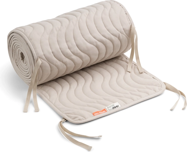 Done by Deer Waves Quilted Crib Bumper, Sand
