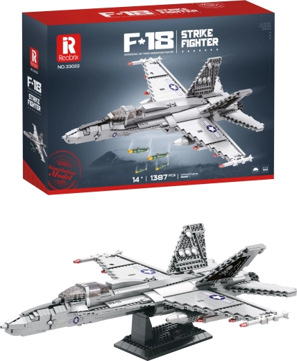 F-18 Fighter Jet Building Set – 1387 Pieces