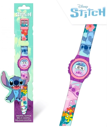 Digitālais silikona pulkstenis Lilo un Stitch - 1 gabals