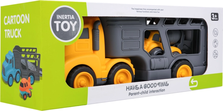 Children's tow truck with cement mixer