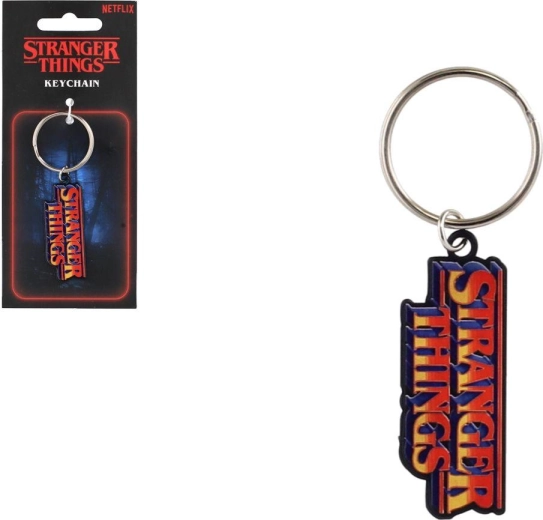 Stranger Things Metal Keychain with WSQK Logo