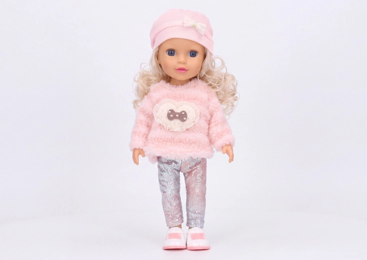 Doll with cap 36 cm - 1 piece