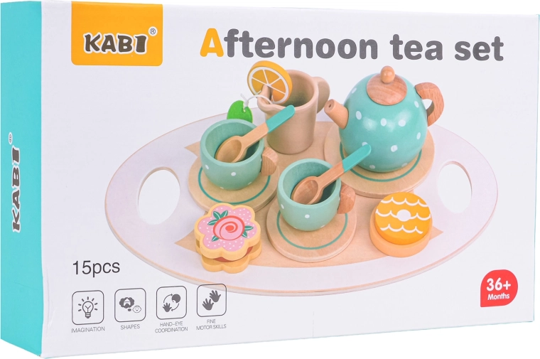 Wooden Tea Set with Accessories