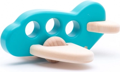 Bajo koka gaiši zila lidmašīna