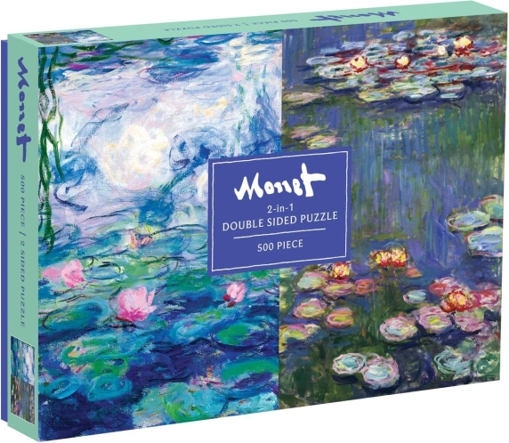 Divpusīga puzle Monet ar 500 gabaliņiem