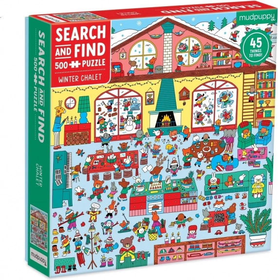 Mudpuppy puzle Ziemas Kalnu Māja, 500 gab.