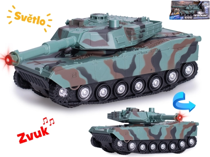 Tanks 24 cm mērogā 1:32 ar gaismas un skaņas efektiem